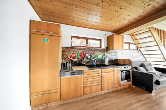 Ferienwohnung mit gut ausgestatteter Küche